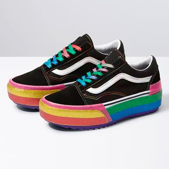 Vans Shoes - VANS GLITTER OLD SKOOL STACKED SHOES